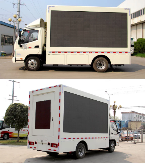 차량 HD 비디오 트럭은 P5 P6 P8 P10 0을 광고하는 주도하는 화면 멀티미디어를 탑재했습니다