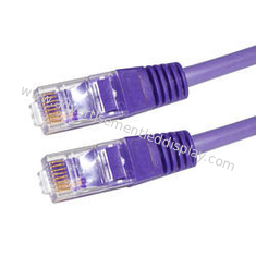 수컷들 / 여성 22 - 26AWG 3m 랜 케이블에 남자인 자주빛 네트워크 커넥터 케이블