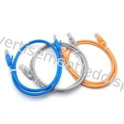 검은 100 Ft Ethernet 케이블 데이터 센터 UL Ethernet 케이블 말 배선
