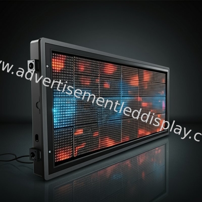 맞춤형 디자인 LED 광고 화면 내구성 IP65 강철 효과적인 광고 10000H 수명