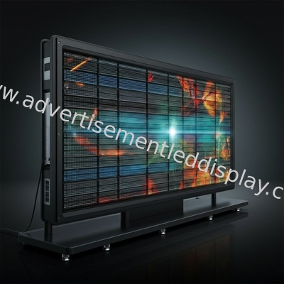 맞춤형 디자인 LED 광고 화면 내구성 IP65 강철 효과적인 광고 10000H 수명